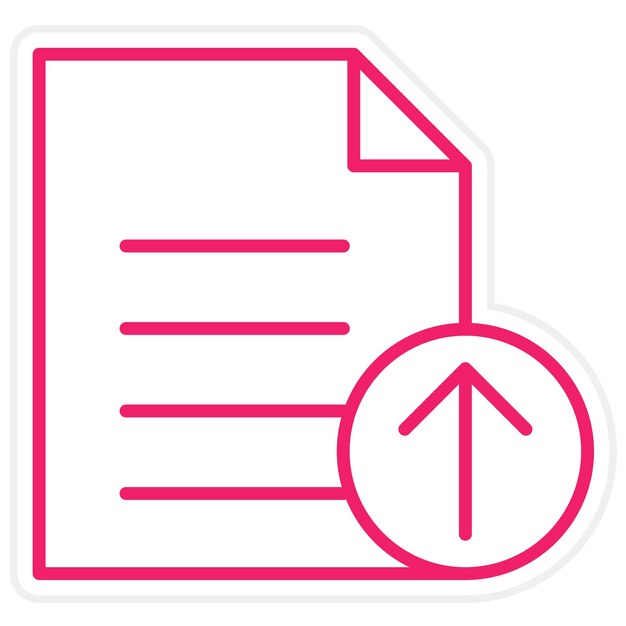 Vector Design Upload File Icon Style