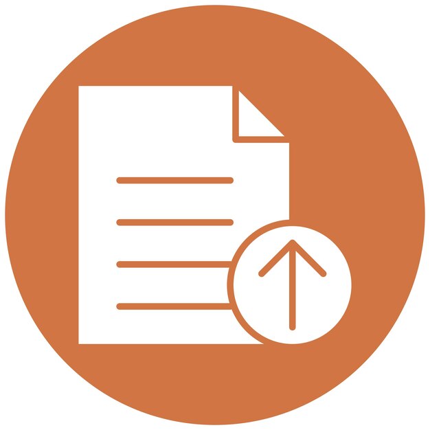 Vector Design Upload File Icon Style