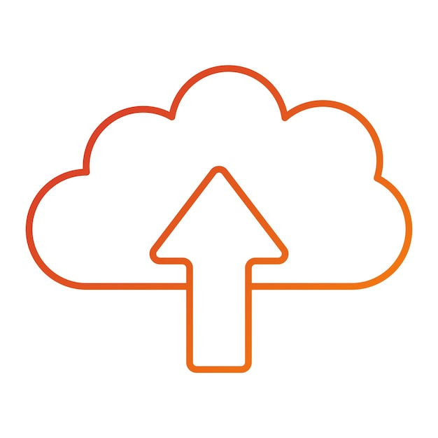 vector design upload icon style