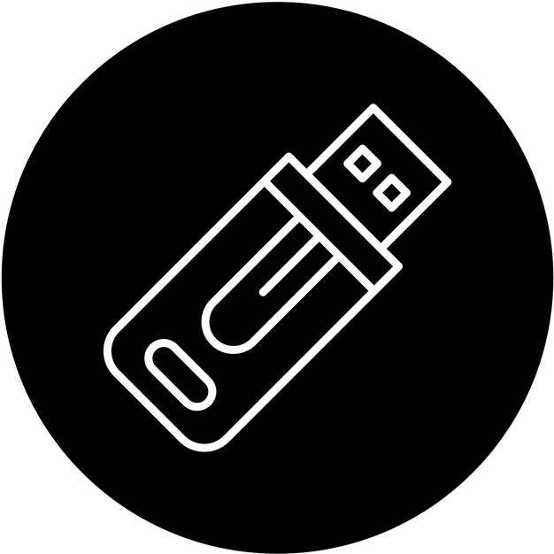 Vector Design Usb Drive Icon Style