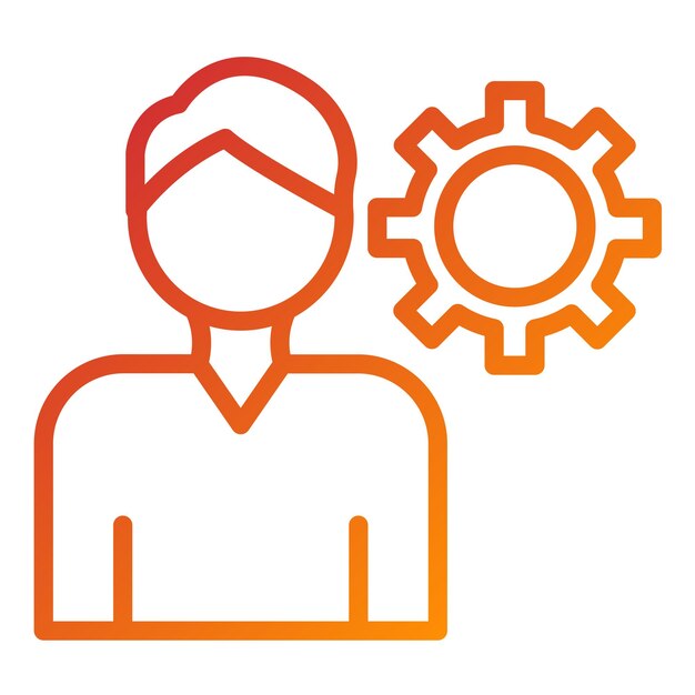 vector design user settings icon style