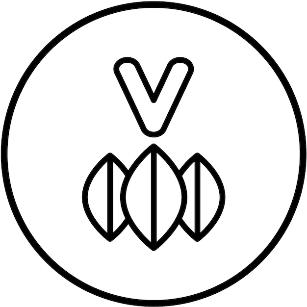 Vector Design Vegan Menu Icon Style