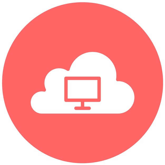 Vector Design Virtual Desk Icon Style