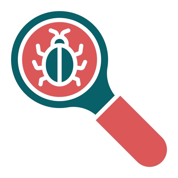 Vector Design Virus Scan Icon Style