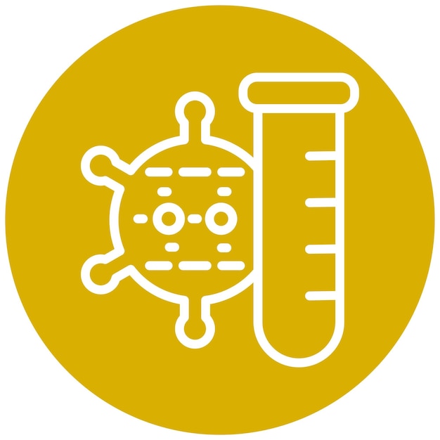 Vector Design Virus Testing Icon Style