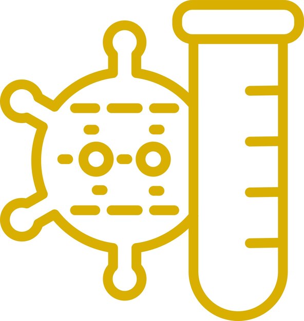 Vector Design Virus Testing Icon Style
