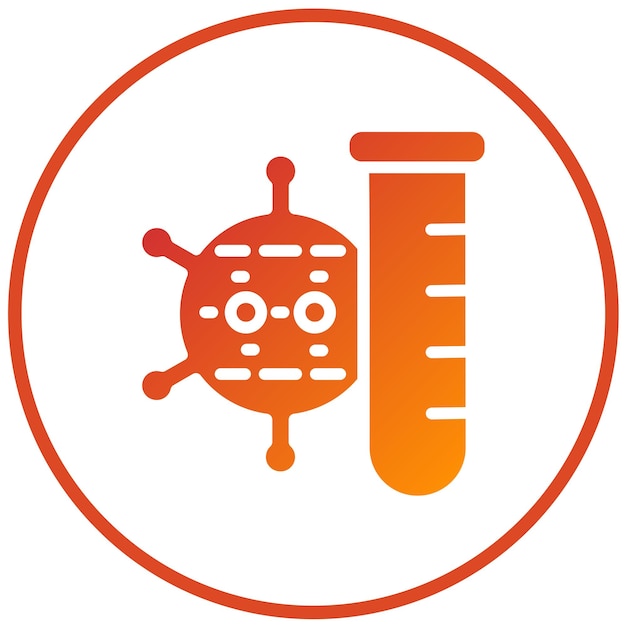 Vector Design Virus Testing Icon Style