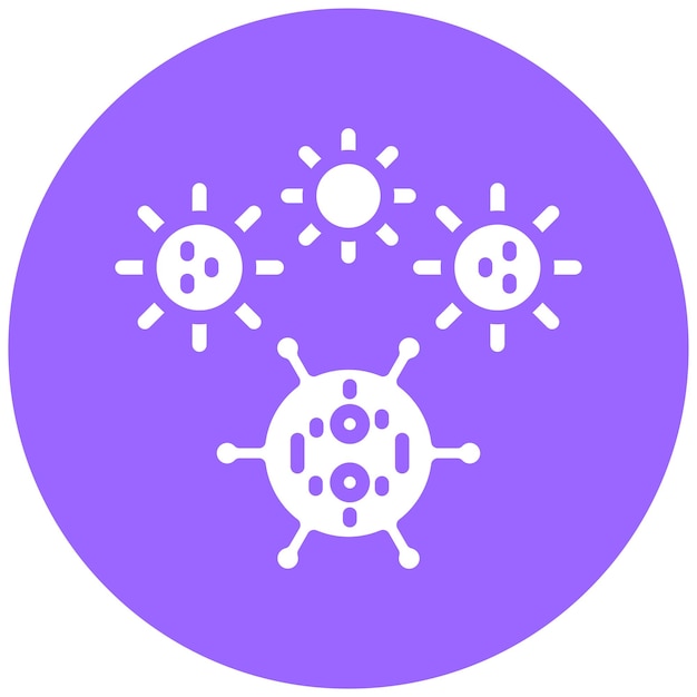 Vector Design Virus Variant Icon Style