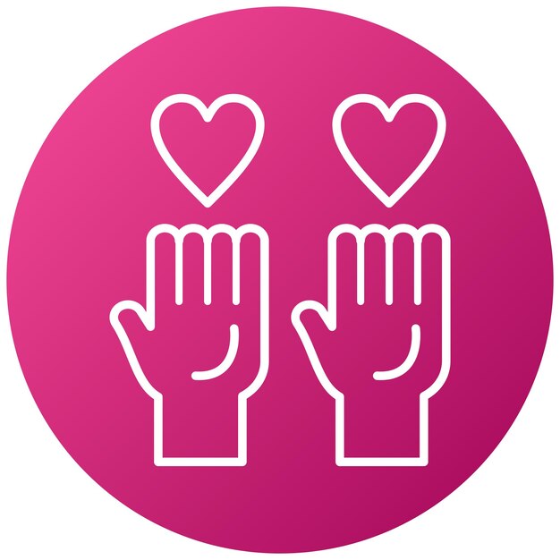 Vector Design Volunteer Icon Style