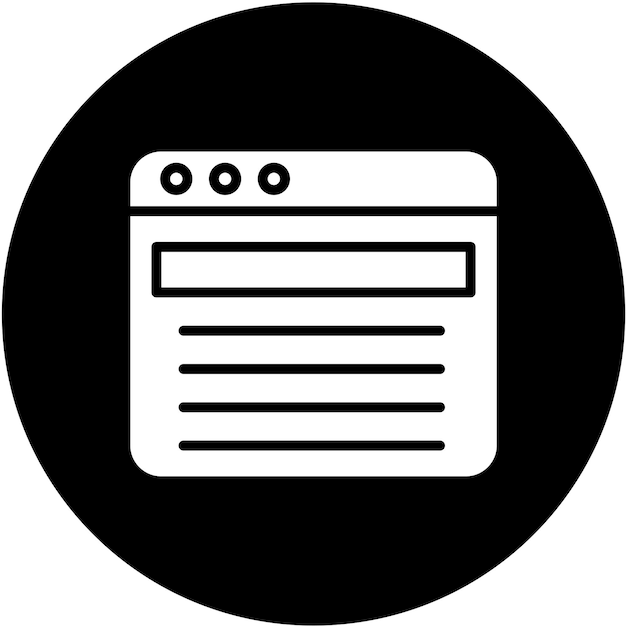 Vector Design Web Browser Icon Style