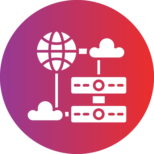 Vector Design Web Hosting Icon Style