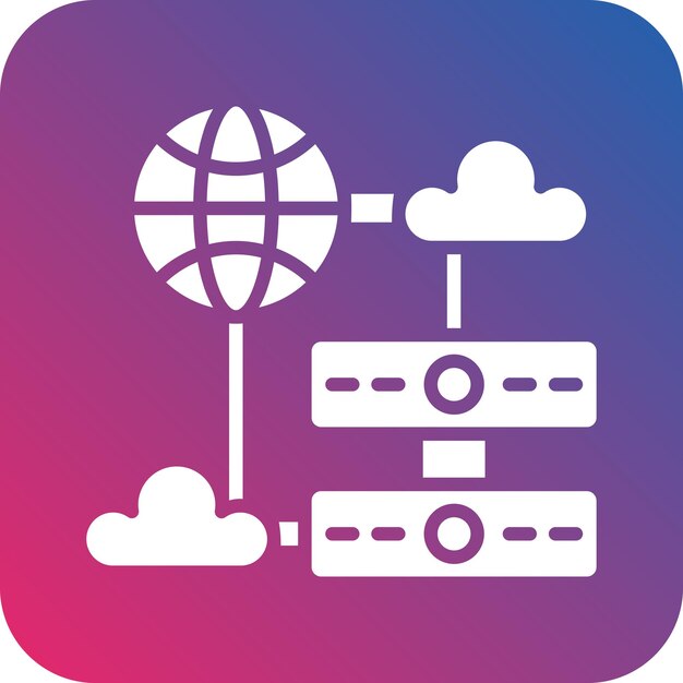 Vector Design Web Hosting Icon Style