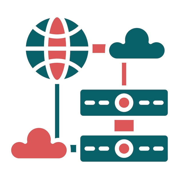 Vector Design Web Hosting Icon Style