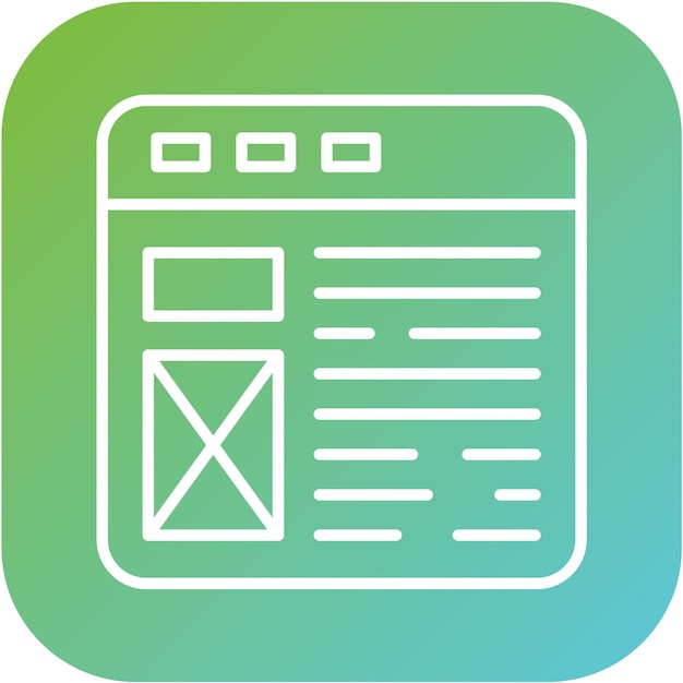 Vector Design Web Layout Icon Style
