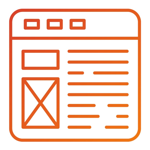 Vector Design Web Layout Icon Style