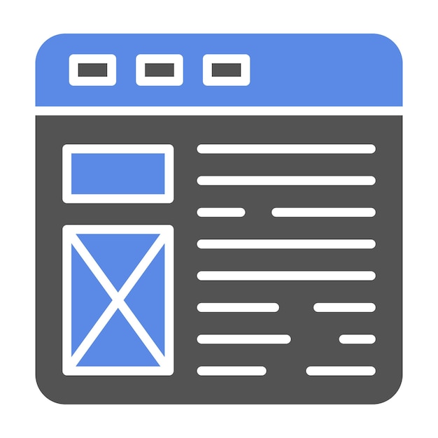 Vector Design Web Layout Icon Style