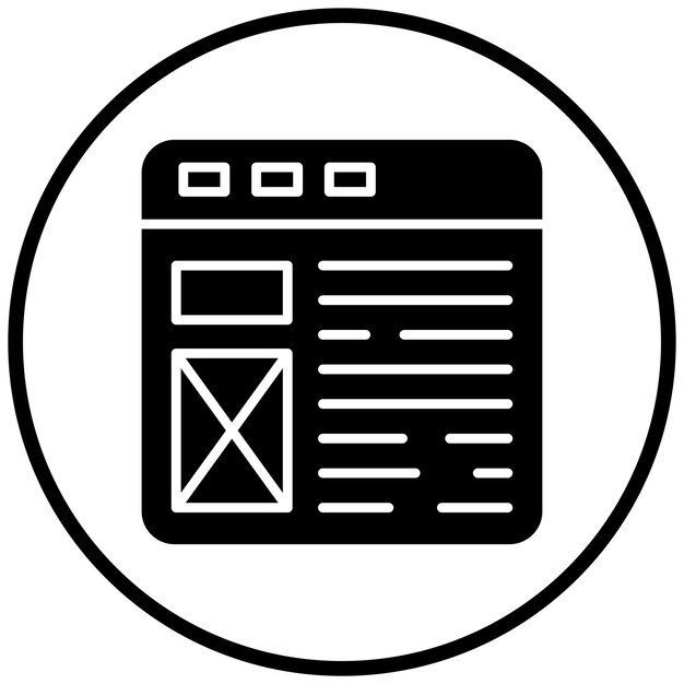 vector design web layout icon style