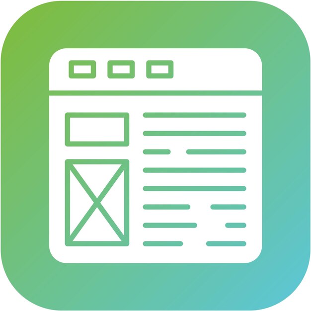 Vector Design Web Layout Icon Style