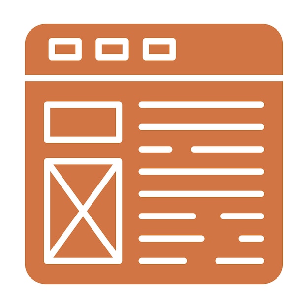 Vector Design Web Layout Icon Style