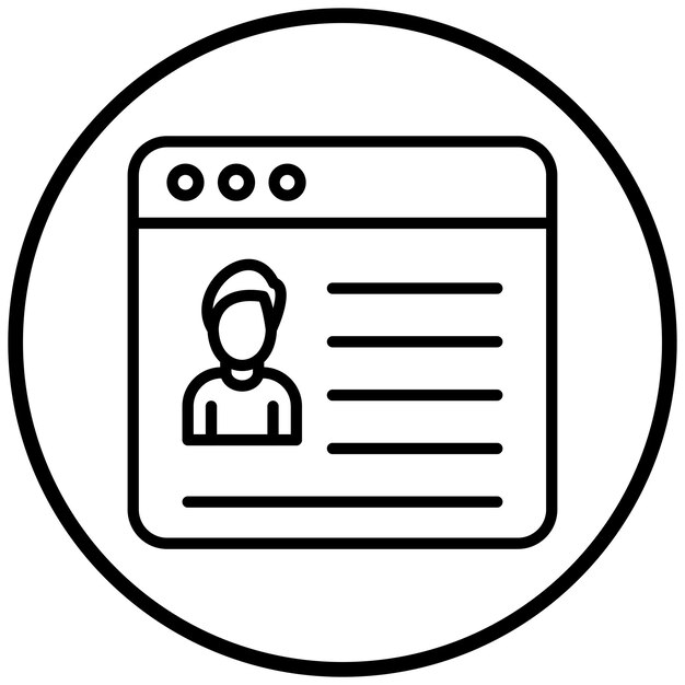 Vector Design Web Portfolio Icon Style