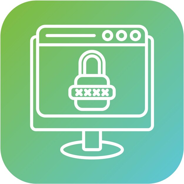 vector design web security icon style