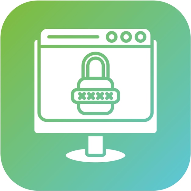 vector design web security icon style
