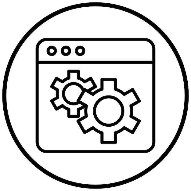 vector design web setting icon style