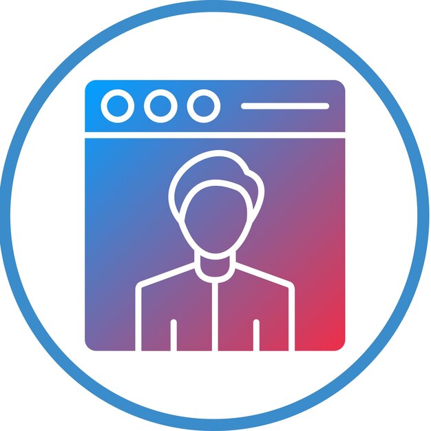 Vector Design Web User Icon Style