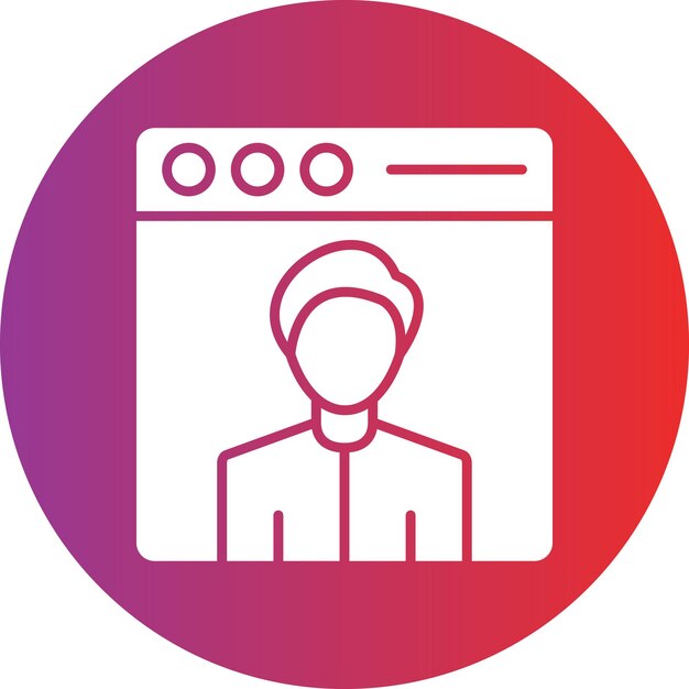 Vector Design Web User Icon Style