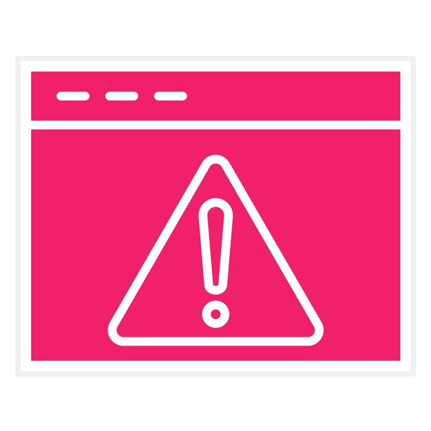 vector design web warning icon style