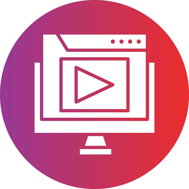 Vector Design Webcast Icon Style
