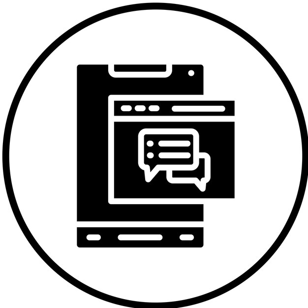 Vector Design Webchat Icon Style