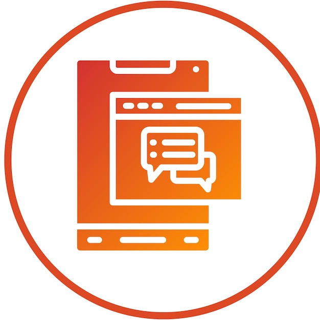 Vector Design Webchat Icon Style