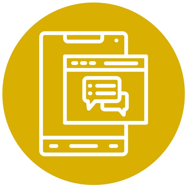 Vector Design Webchat Icon Style