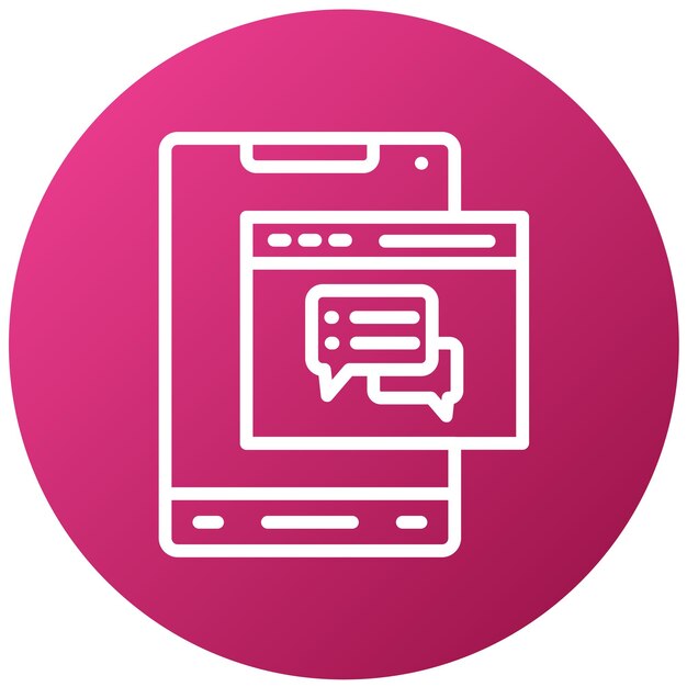 Vector Design Webchat Icon Style