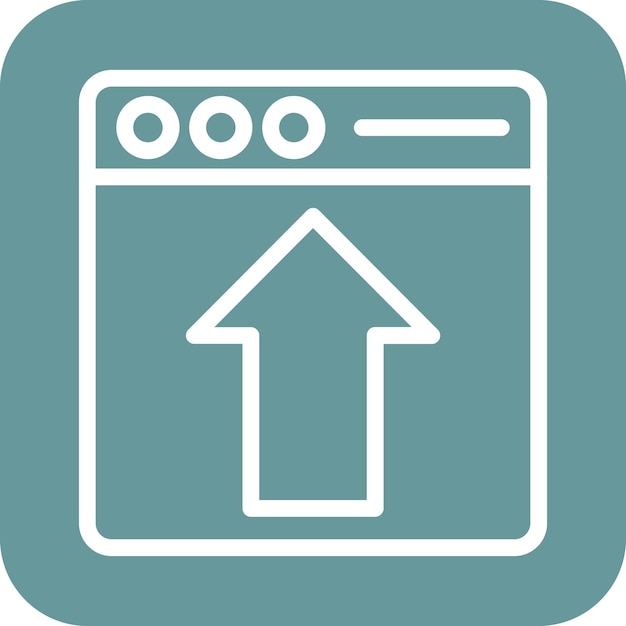 Vector Design Webpage Upload Icon Style
