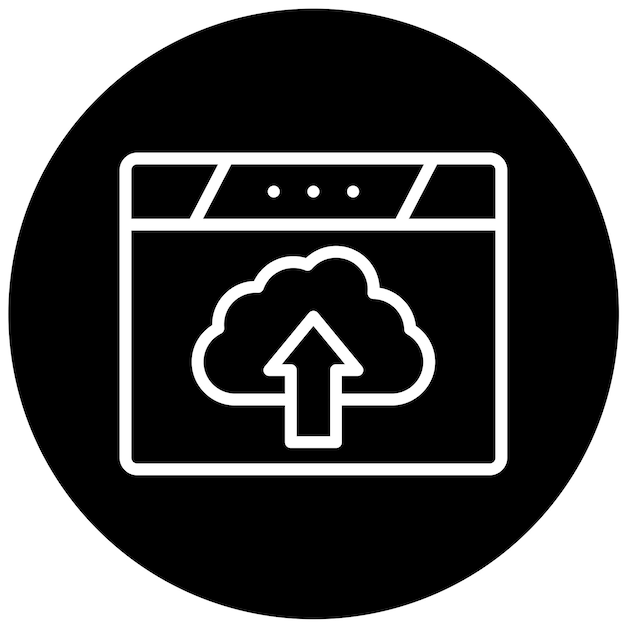 vector design webpage upload icon style