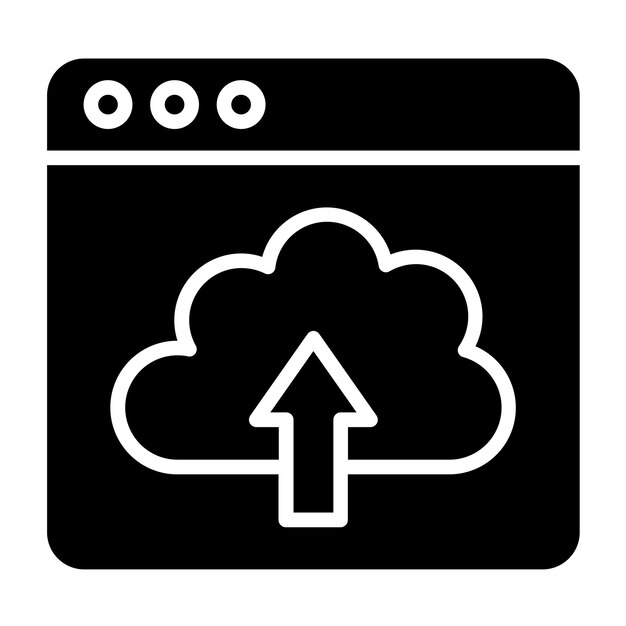 vector design webpage upload icon style