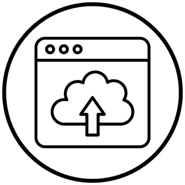 vector design webpage upload icon style
