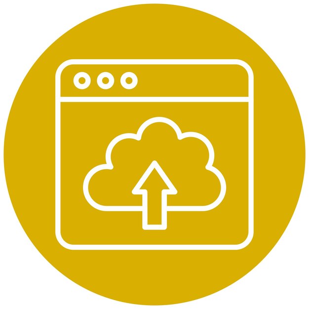 vector design webpage upload icon style