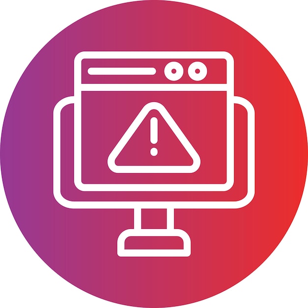 Vector Design Website Error Icon Style