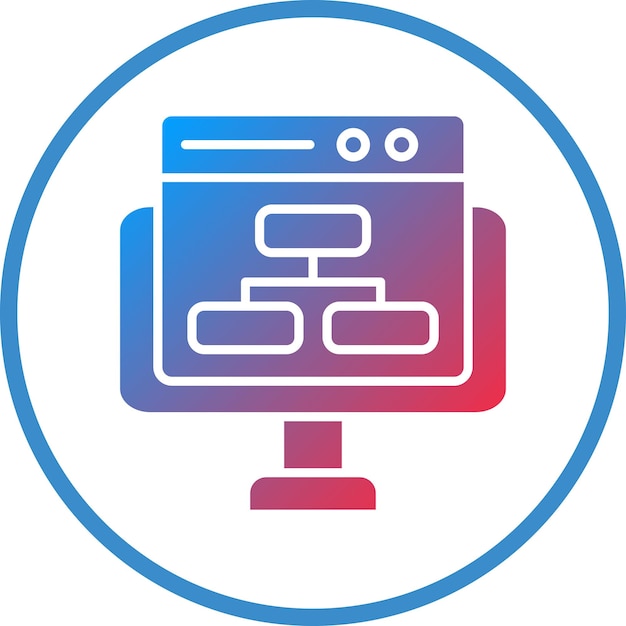 Vector Design Website Structure Icon Style