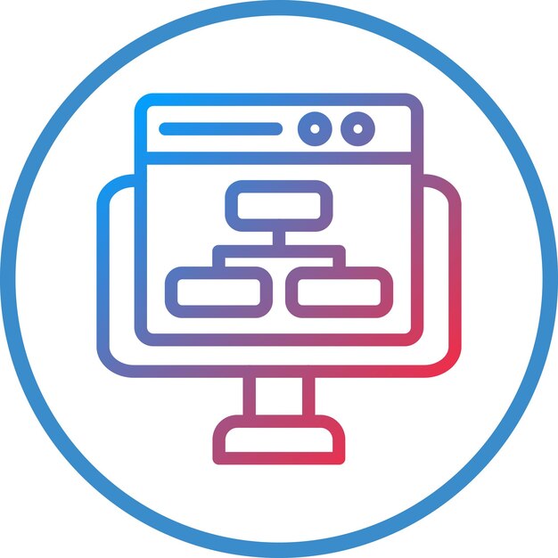 Vector Design Website Structure Icon Style