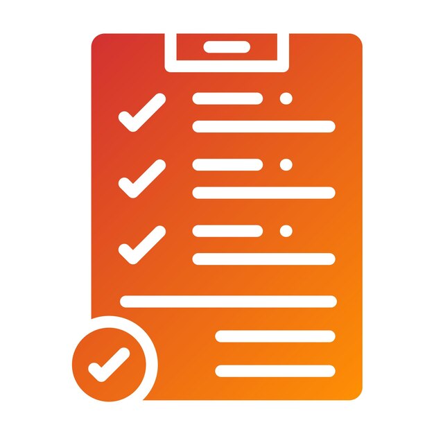 Vector Design Wellness Checklist Icon Style