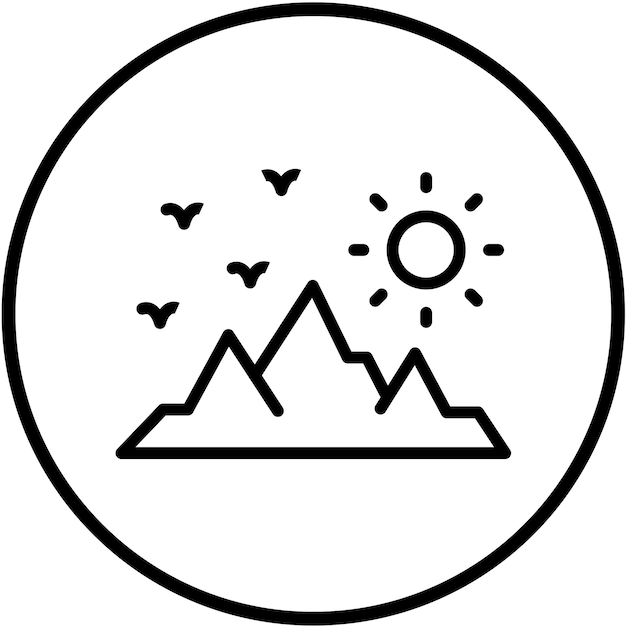 Vector Design Wellness Summit Icon Style