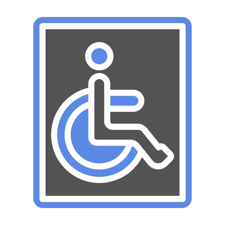 Vektör vector design wheelchair access icon style