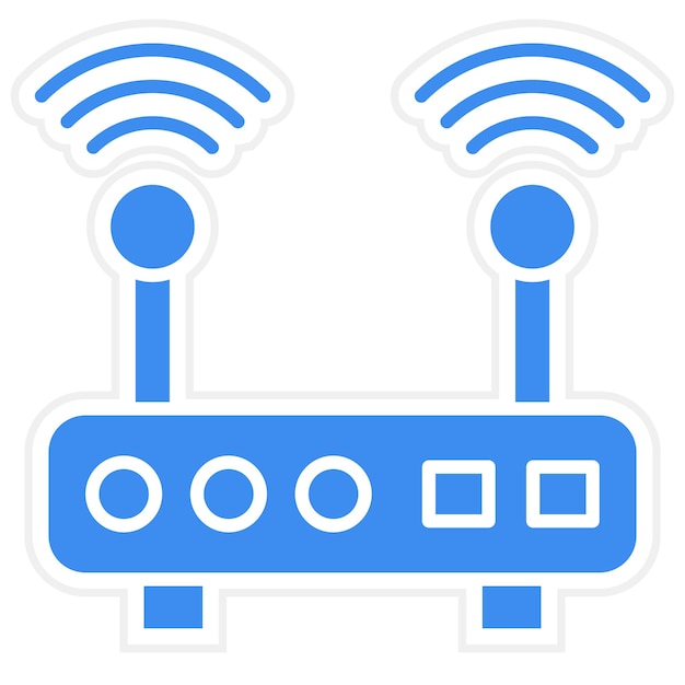 Vector Design Wifi Router Icon Style