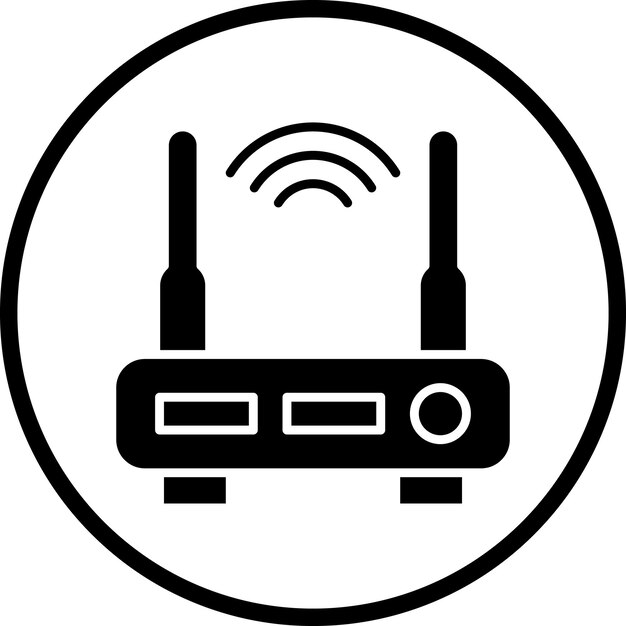 Vector Design Wifi Router Icon Style