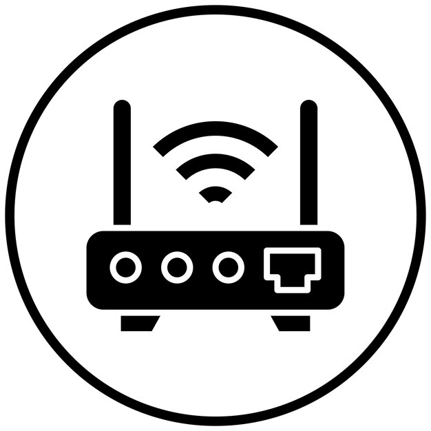 Vector Design Wifi Router Icon Style