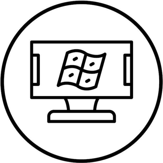 vector design windows computer icon style
